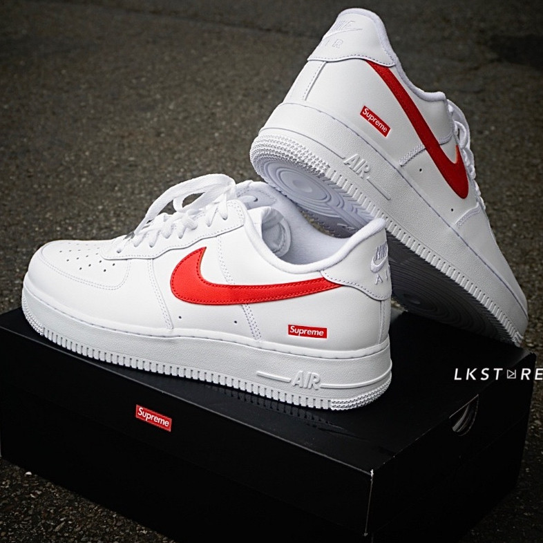 【代購】NIKE AIR FORCE 1 X SUPREME CU9225-101 上海限定 紅白