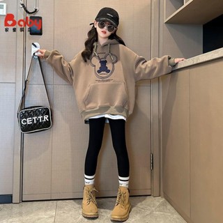 女童帽T 女童秋裝衛衣新款洋氣童裝秋季連帽兒童上衣女大童衣服春秋款WM
