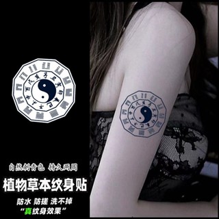 出貨♕紋身貼紙貓咪草本十二果汁辰時ins刺青防水永久持久手臂反光爆款 交換禮物