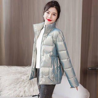 【Sweet Oversize】2024秋冬新款羽絨棉服女短款韓版大碼寬鬆媽媽裝棉衣外套