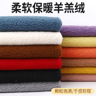 加厚羊羔絨布料毛呢外套服裝裡布珊瑚絨毛絨鞋帽玩偶保暖裡襯麵料【HXY】