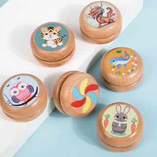 木製溜溜球 DIY彩繪溜溜球 溜溜球玩具 悠悠球 YOYO球 木製球 益智玩具 兒童玩具 學生玩具 幼兒園禮品 獎品禮品