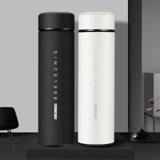 保溫瓶 茶水分離 真空保溫杯 不鏽鋼保溫杯 500ml不銹鋼 保溫杯 磨砂質感 水杯 冷熱皆可 保爾保溫杯男女304不銹