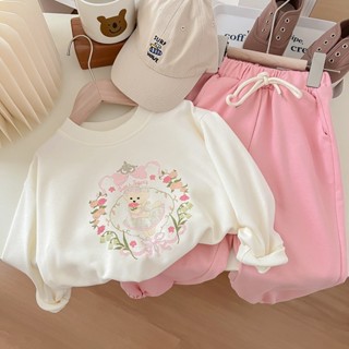Lovelg baby🌷女童衛衣春秋裝2024新款時髦小童裝兒童衣服寶寶洋氣打底衫外套潮
