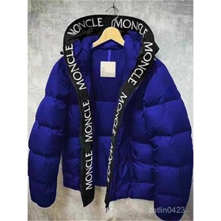 加厚連帽羽絨棉服冬季新款羽絨服字母刺繡印花男女衕款外套