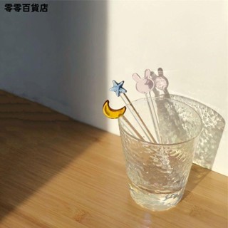 臺灣發貨🎾✌ 攪拌棒 ✌ 玻璃 攪拌棒 ins去星巴克衝奶粉咖啡長柄料理棒可愛蜂蜜茶攪拌器勺