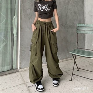 現貨熱賣 美式 百搭 直筒 垂感 女夏季 長褲 束腳 復古 工裝 休閒褲 寬鬆 闊腿 褲子 ins ZB