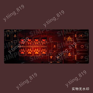桌遊 桌遊配件 卡牌牌套收納lwj邪惡銘刻卡墊桌遊桌布地圖決鬥盤冥刻牌墊橡膠遊戲墊playmat