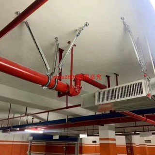 抗震支架給排水水管側向雙向建築機電抗震支吊架可調節專用