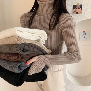 🎐🎐🎐特惠新品高領套指毛衣女 秋冬季打底毛衣 修身毛衣 套頭毛衣 長袖毛衣 柔軟針織衫 時尚洋氣毛衣 內搭打底衫