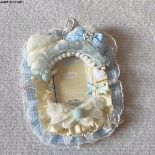 ins風蕾絲咕卡套【氣泡芝士】天使翅膀原創diy手工咕卡套成品 痛包裝飾 kpop追星小卡 硬卡套 展示小卡卡套 咕卡套