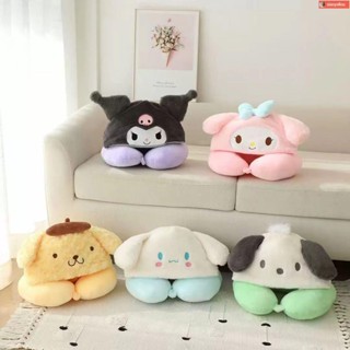 【新品/獨家】記憶 枕頭 護頸 記憶枕頭 記憶枕 u型枕 卡通小惡魔美樂迪蒂車載旅行連帽護頸枕辦公室午睡頸椎枕頭U型枕