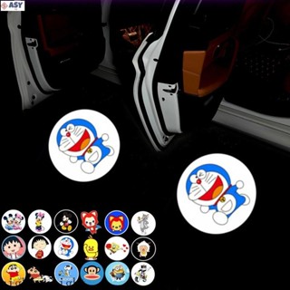 適用於車門投影燈 汽車投影燈車用迎賓燈適用Mickey Mouse Doraemon Sakura Momoko Sno