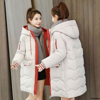 森係~~【精選女裝】冬裝棉衣女中長款過膝外套連帽羽絨棉服加厚寬鬆顯瘦棉襖子