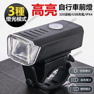RAYPAL (169) USB前燈 充電式 300流明 自行車前燈 自行車燈 公路車燈 腳踏車燈 【MP