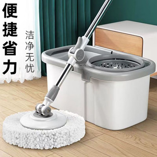 加大加厚家用旋轉拖幹濕兩用免手洗旋轉拖把桶懶人拖地神器一拖凈E465
