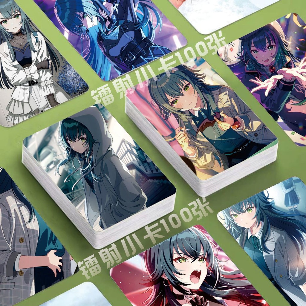 店長推薦月村手毬鐳射小卡100張學園偶像大師定制游戲3寸圓角覆膜卡片lomo