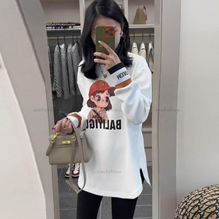 韓版秋冬新品🍂大尺碼上衣 保暖長袖T桖 寬松秋冬德絨保暖百搭打底衫女 100KG可穿大碼胖mm寬松遮肚顯瘦長袖t恤上衣