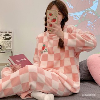 臺灣出貨 冬天巨保暖睡衣女 加絨加厚冬天睡衣 法蘭絨睡衣 珊瑚絨睡衣 大尺碼居家服 女生睡衣 居家服 女睡衣 家居服套裝