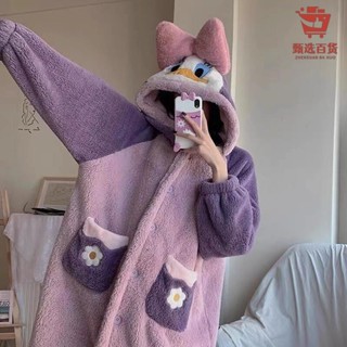 △珊瑚絨睡袍▽熱賣 睡袍 睡衣 女秋冬長款珊瑚絨 睡袍 加絨加厚學生可外穿法蘭絨大學生
