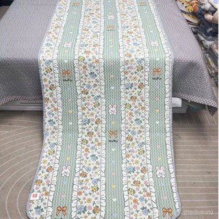 ⭐️臺灣出貨⭐️兔子小碎花90*220cm三層夾棉四季床蓋沙髮墊學生宿捨床墊飄窗墊防 KZZY