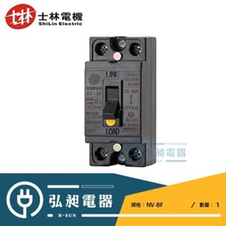 【士林電機】SHIHLIN士林漏電斷路器NV-BF 2P15A 2P20A 2P30A 2P40A