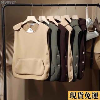 🌷臺灣限時低價🌷 秋冬新款 無袖外套上衣 男馬甲保暖背心冬季刷毛加厚外套秋冬大尺碼情侶搖粒絨無袖無袖馬甲 日系大學T