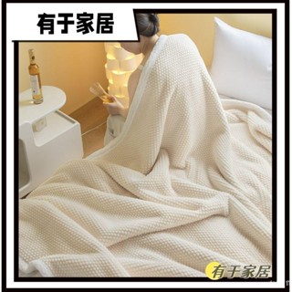 【似是故人來】✔臺灣出貨✔新款雙層加厚玫瑰絨毛毯羊羔絨蓋毯宿舍辦公室午睡毯冬季保暖雙人