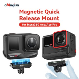 相容 Insta360 Ace Pro2/Ace Pro/Ace 金屬磁性快速釋放運動相機配件