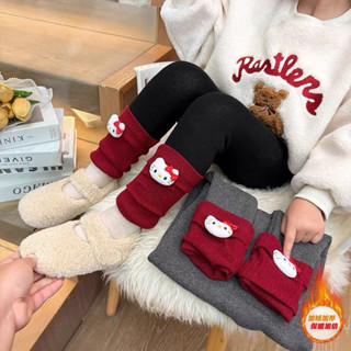 Hi❤baby女童冬裝打底褲寶寶冬款加絨加厚休閒褲兒童冬季休閒新款褲子