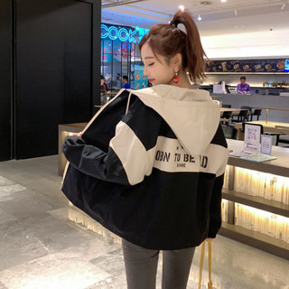 果果🎀矮個子寬鬆休閒短風衣女韓版春裝新款連帽短款春秋短外套夾剋
