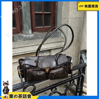 慄の茶話會 ins 特價！F&X 個性包包2024新款高階感辣妹手提機車包hobo洋氣通懃包時尚大容量百搭秋冬 l.j