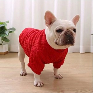 狗狗衣服冬季法鬥巴哥衣服 加厚加絨 寵物毛衣 法鬥衣服 冬季保暖 冬季狗狗衣服 寵物衣服 小型犬衣服 狗狗過年新衣