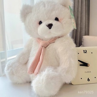 正品保證 桃園髮貨 捉趣泰迪熊小玩偶公仔女生白色毛絨玩具布娃娃女孩睡覺抱枕著生日禮物