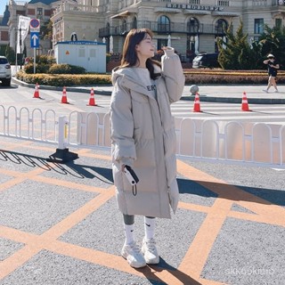 秦衣館 女裝 韓係 百搭 潮流 冬季加厚棉衣女長款韓版寬鬆oversize羽絨棉服棉襖外套2024年新款 EVTB