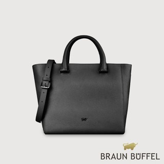 【BRAUN BUFFEL】依雅娜 大托特包-黑色(德國小金牛台灣總代理)/BF853-56-BK