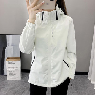 【免運】時尚休閒防水單層衝鋒衣女多色係戶外運動登山服透氣春秋季情侶防風薄款寬鬆顯瘦百搭外套