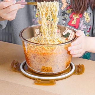🌺臺灣限時低價🌺玻璃保鮮盒大容量密封防漏水泡菜醃菜飯盒帶蓋微波爐加厚湯碗ins