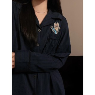 新竹出貨♕彼得兔長袖睡衣女 卡通情侶春秋季居家服 棉質長袖長褲兩件套 男士居家服大尺碼 網紅同款家居服薄睡衣套裝