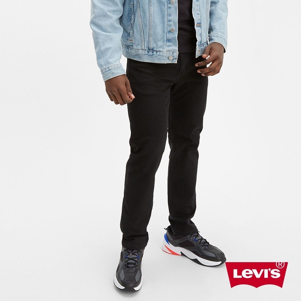 Levis 男款 上寬下窄 502舒適窄管牛仔褲 / 百搭黑 / 彈性布料 A5403-0009 熱賣單品