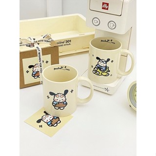 【臺灣出貨】馬克杯 小狗 陶瓷杯子 帶蓋 勺 早餐杯 家用 情侶杯 咖啡杯 生日禮物 禮盒裝 可愛動物杯 創意茶杯