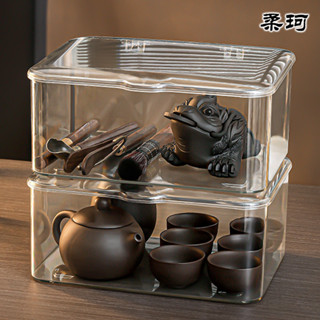 ❤️‍🔥熱賣❤️‍🐀񙐠茶壺茶杯收納盒多功能家用茶具配件整理盒大容量放茶具套裝收納盒Hot Selling
