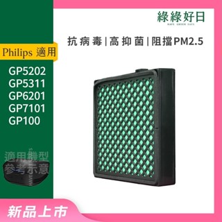 適用Philips飛利浦 車用空氣清淨機 GP系列 HEPA抗菌濾芯 綠綠好日