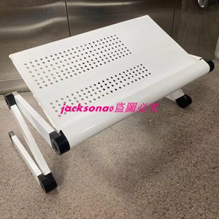 筆記本躺著辦公電腦支架鋁合金帶散熱可折疊升降桌面懶人電腦桌