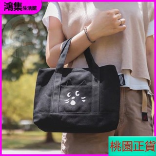【精品正貨】日系驚訝貓ne-net可愛帆布手提包 學生便當袋 飯盒包 輕便旅行手拎包