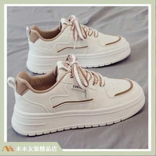 🔥臺灣出貨🔥厚底小白鞋 女鞋 春秋ins潮 增高闆鞋 2025新款 小眾百搭鞋 跑步鞋 休閒鞋 運動鞋1008