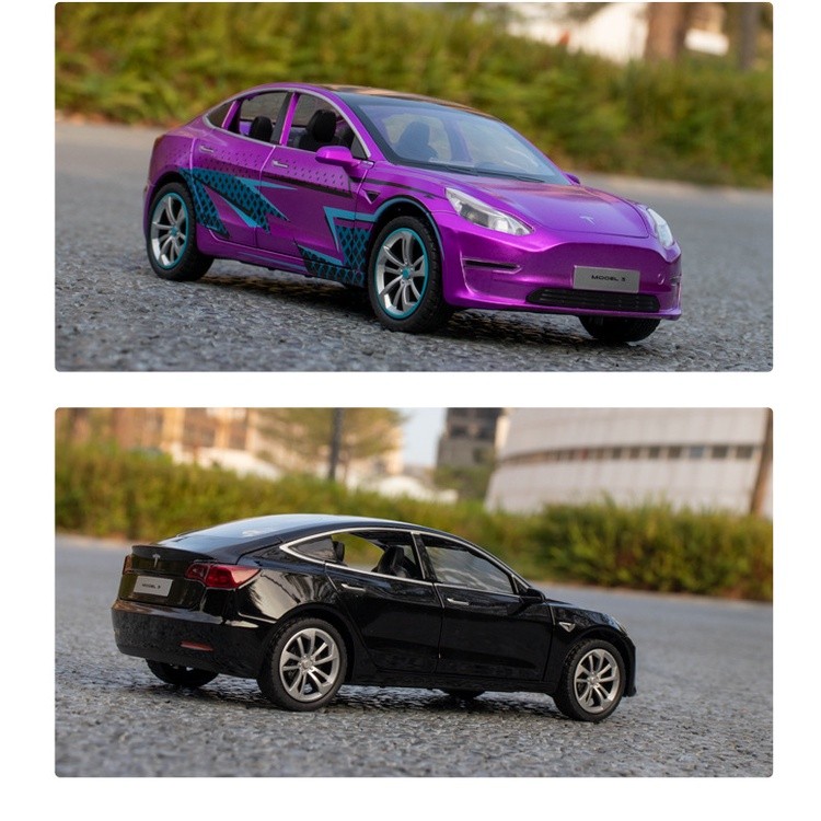 玩具村 1:24 TESLA 特斯拉 Model 3 1/24 合金車