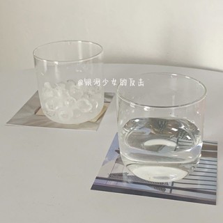 杯子✨ 玻璃杯 喝水杯子 ins風簡約透明玻璃杯牛奶咖啡杯高顏值家用果汁冷飲杯燕麥早餐杯