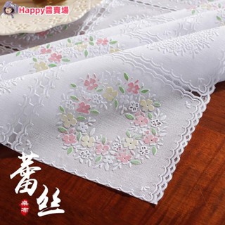 Happy醬歐式pvc桌佈 防水防油防燙免洗茶幾佈 臺佈 蕾絲書桌墊 桌巾