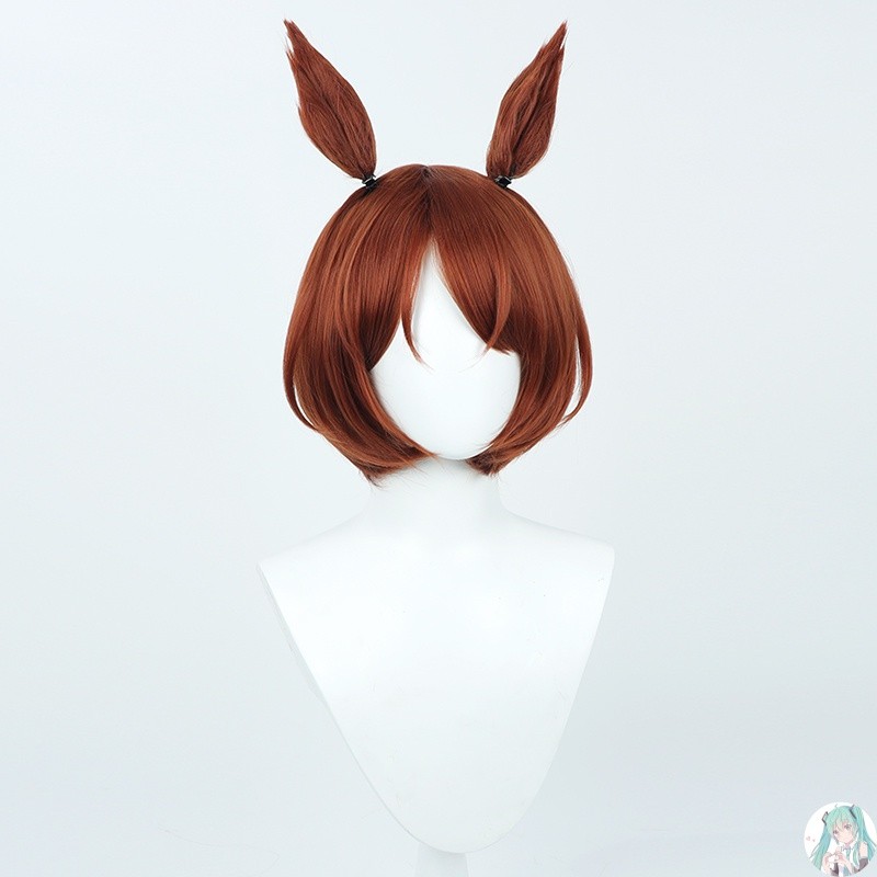 台灣出貨 加急免運 加厚髮量 毛量充足 賽馬娘 櫻花桂冠 cos假髮 有衕色耳朵尾巴 園遊會高溫絲 校園表演 商業演出